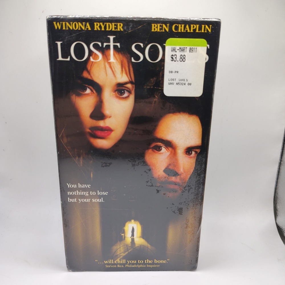 Lost Souls VHS 2000 Winona Ryder Ben Chaplin Horror Movie Factory Sealed NIP